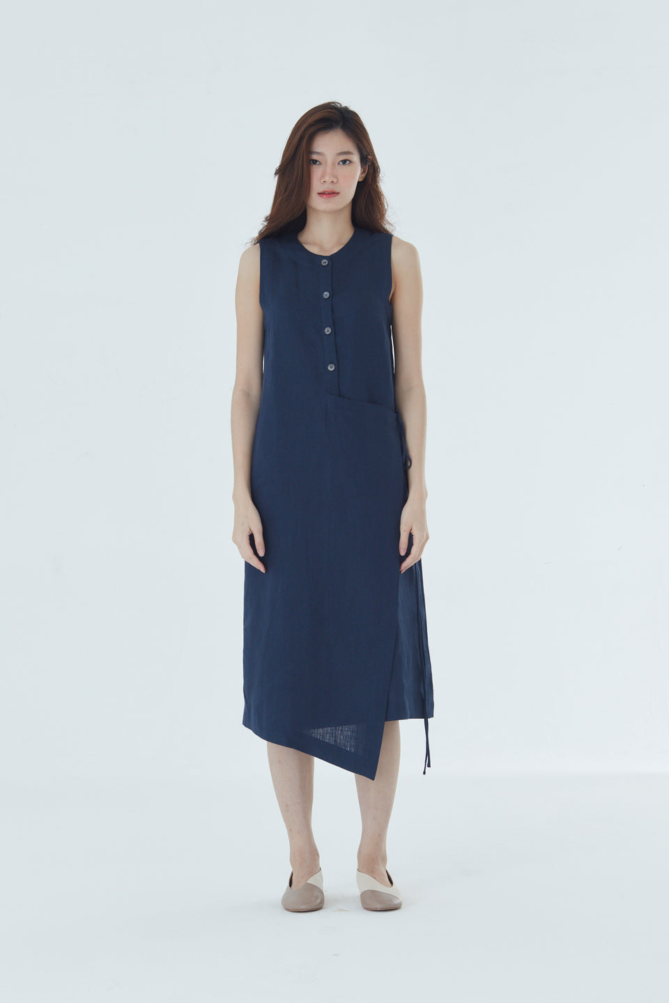 SQUARE TIE DRESS