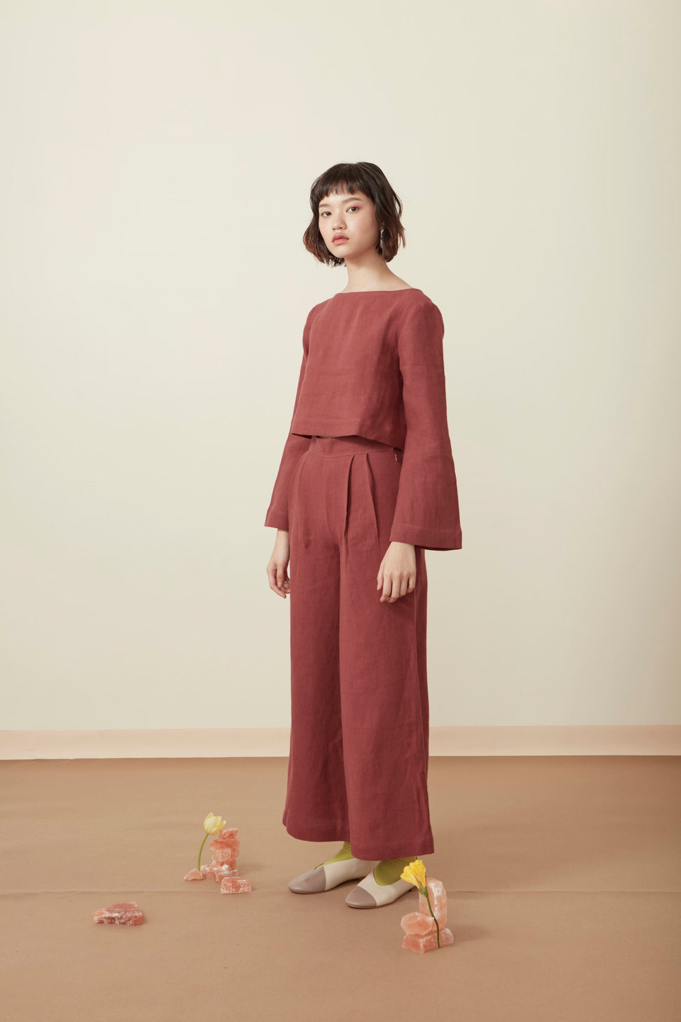 WIDE LEG TROUSERS