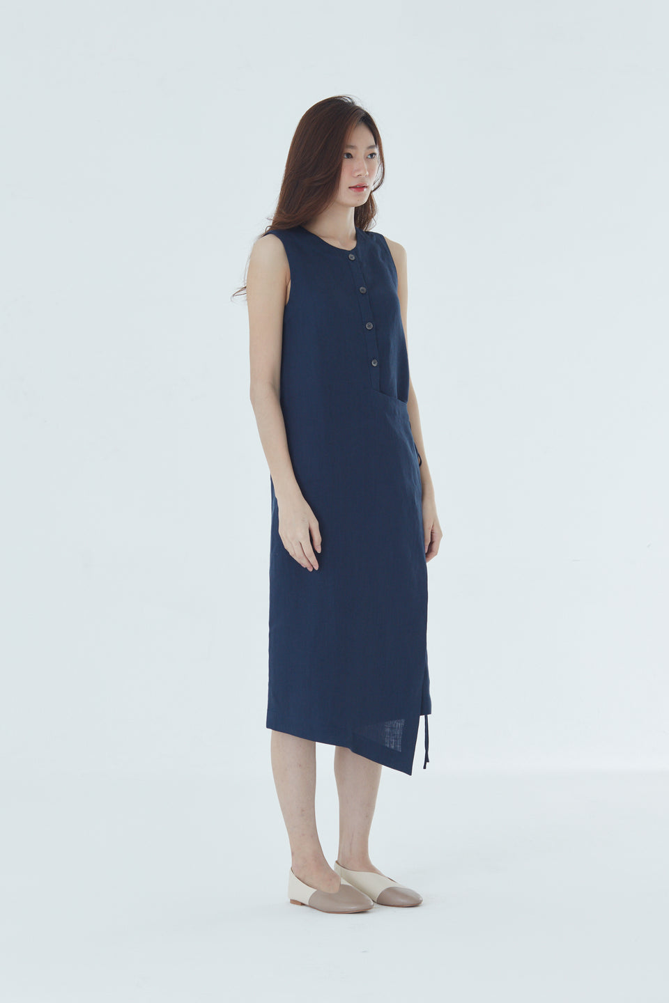 SQUARE TIE DRESS