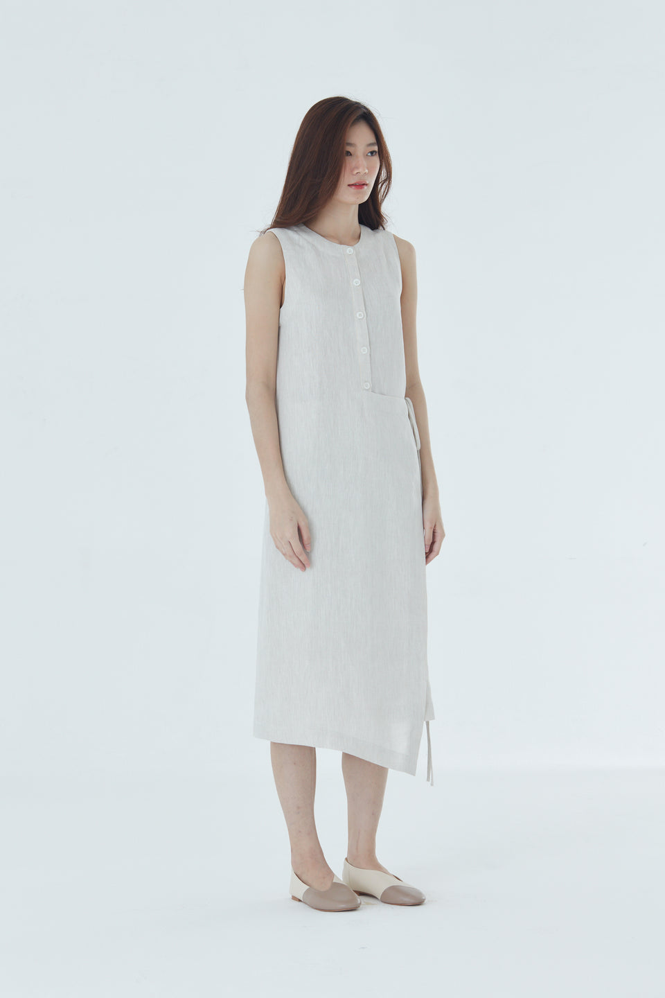 SQUARE TIE DRESS