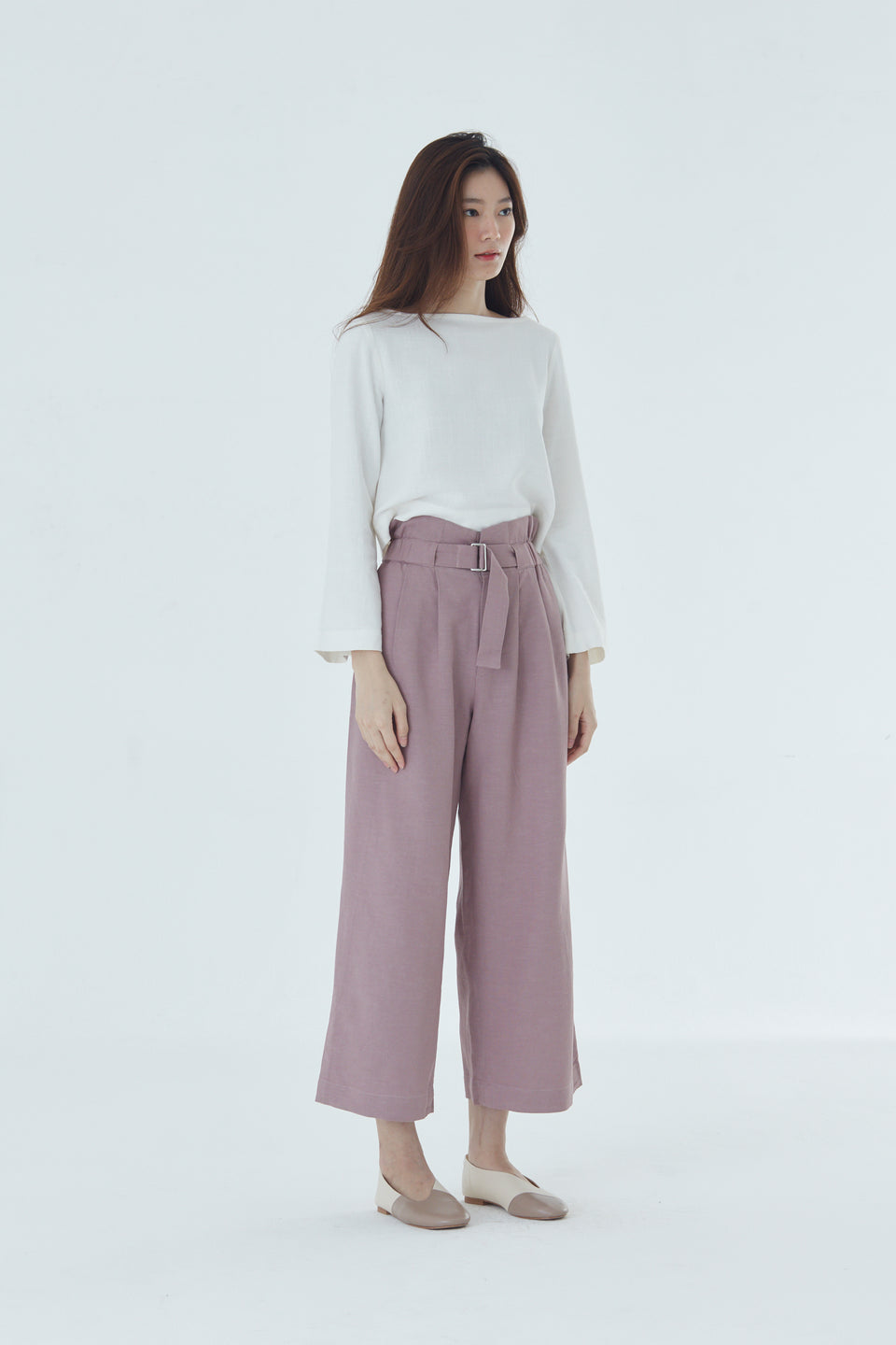 BELTED TROUSERS