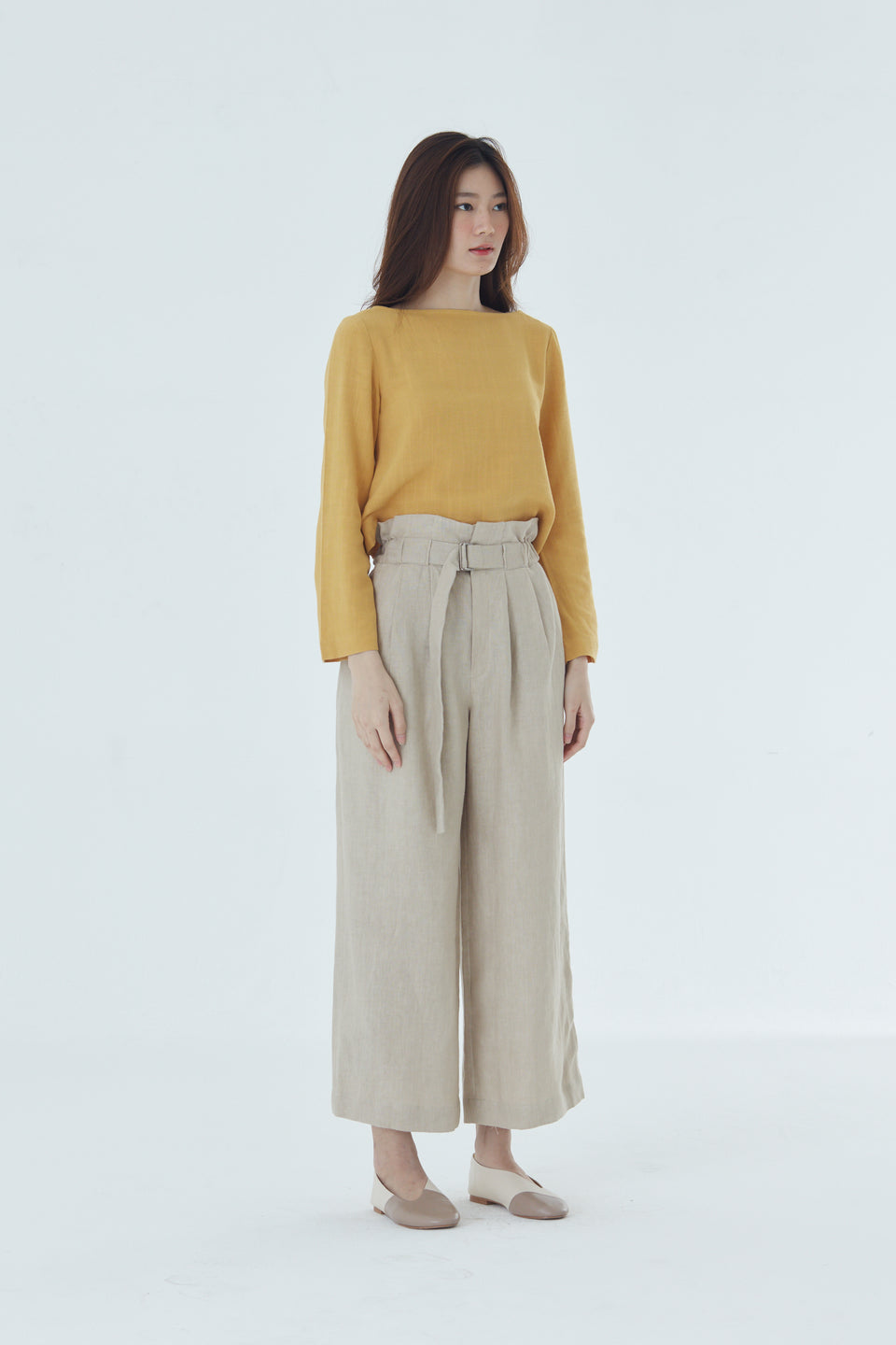 BELTED TROUSERS