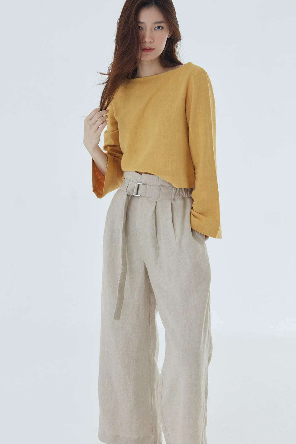 BELTED TROUSERS