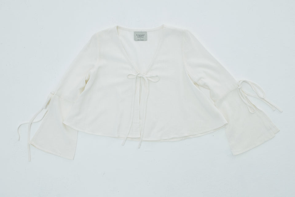 V TIE BLOUSE